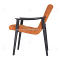 Wooden frame with armrest hotel chair